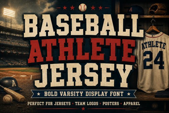 Baseball Athlete Jersey: The Font That Brings the Noise