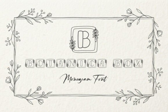 Botanica Box: The Botanical Display Font for Modern Designers