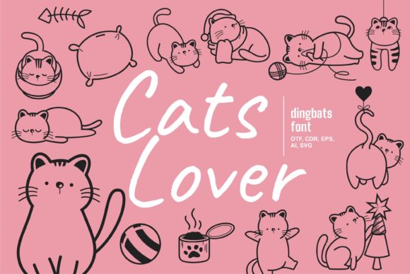 Cats Lover: A Dingbats Font for Whimsical Branding