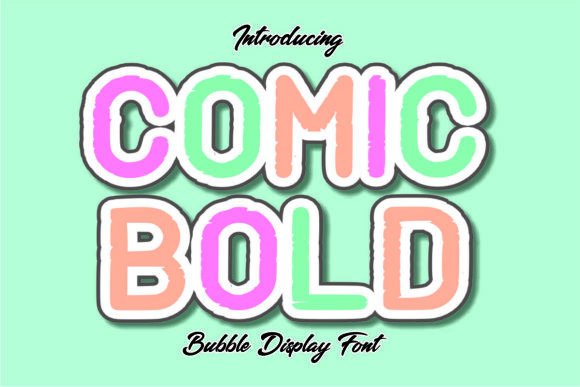 Comic Bold: The Playful Striped Bubble Font for Creative Projects