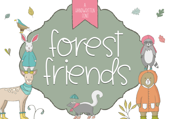 Forest Friends: A Handwritten Font for Whimsical Designs