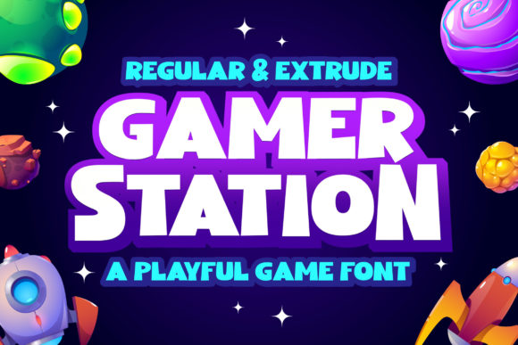 Gamer Station: A Cool Display Font for Bold Projects