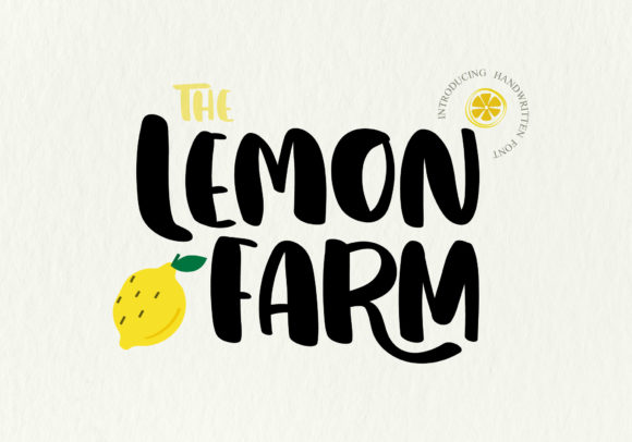 Lemon Farm: The Sweet, Handwritten Font for Joyful Designs