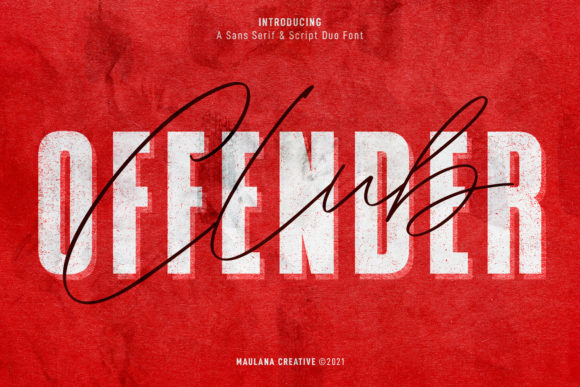 Offenders Club Duo: A Font Pairing for Bold, Authentic Design