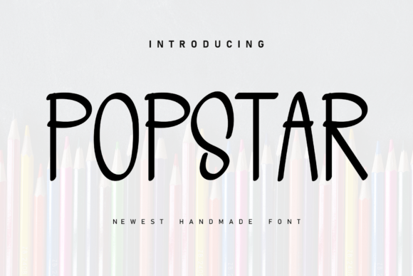 Popstar: A Handwritten Font with Relaxed Sporty Elegance