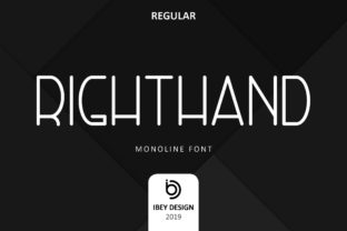Right Hand: The Modern Monoline Font for Clean Branding
