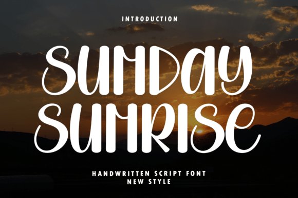 Sunday Sunrise: A Modern Script for Sophisticated Branding