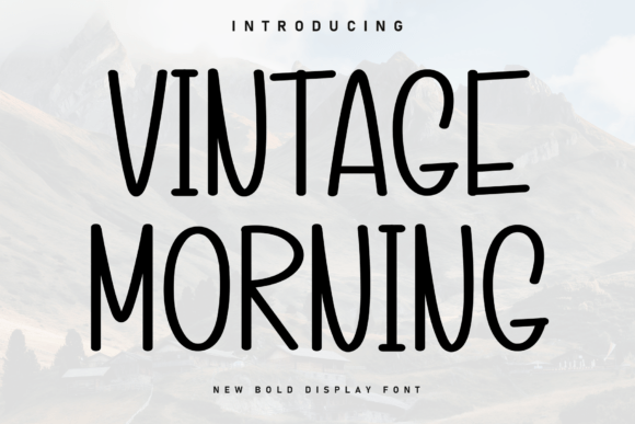 Vintage Morning: The Casual Luxury Handwritten Font